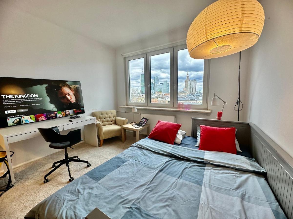 Apartamento Super Beauty Metro Wifi 65'Tv Netflix Hbo Appletv+ Varsovia Exterior foto